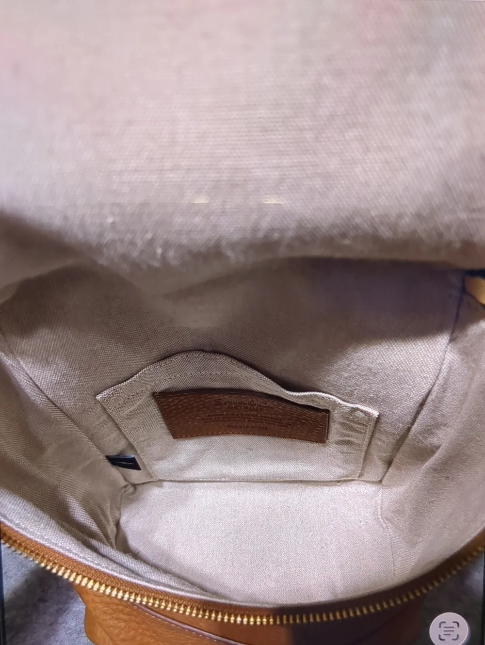 SHINOLA The Mini Pocket Leather Backpack In Brown